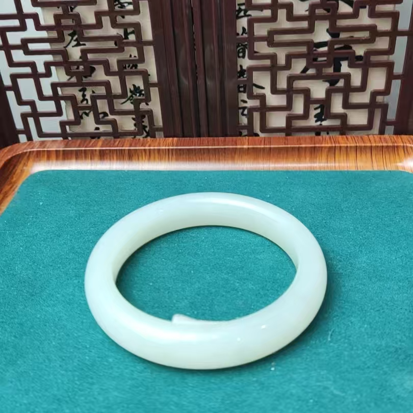 和田玉野牛沟手镯（53mm）0530