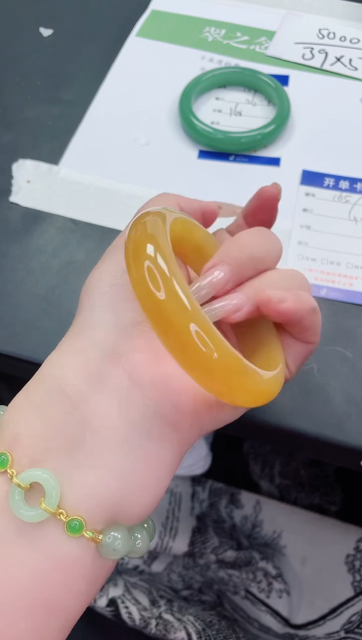 【闪购商品】石英质玉未镶嵌手镯L165-61+