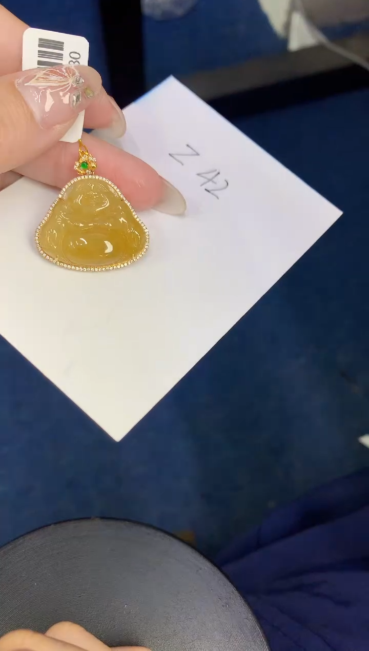 【闪购商品】翡翠颈饰18K金镶嵌00000000000