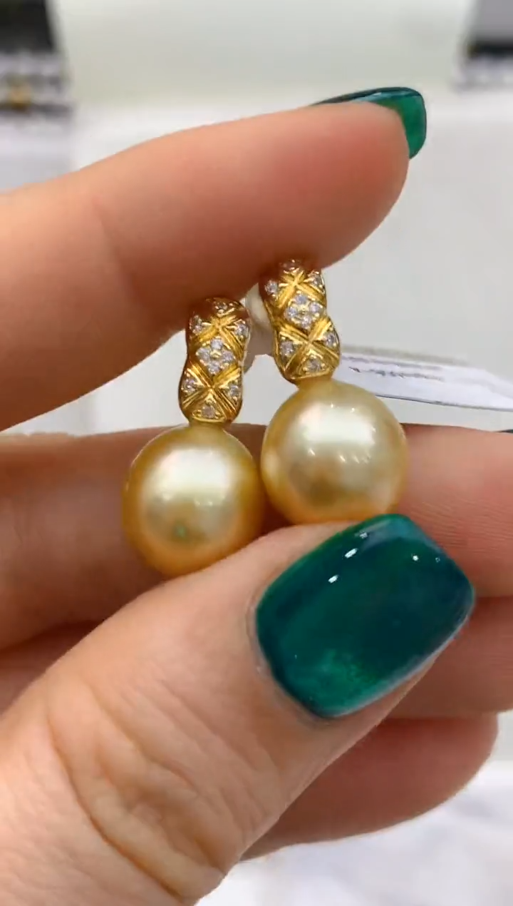 【闪购商品】海水珍珠耳饰银S925镶嵌127