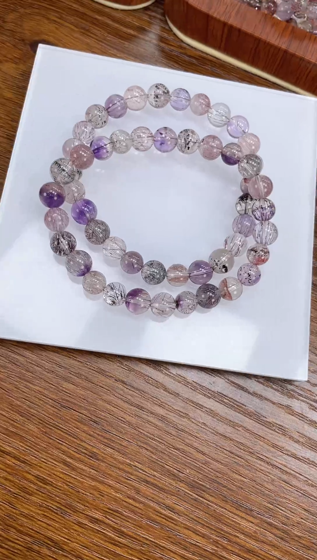 【闪购商品】水晶手链未镶嵌天然超七7mm多样性发一