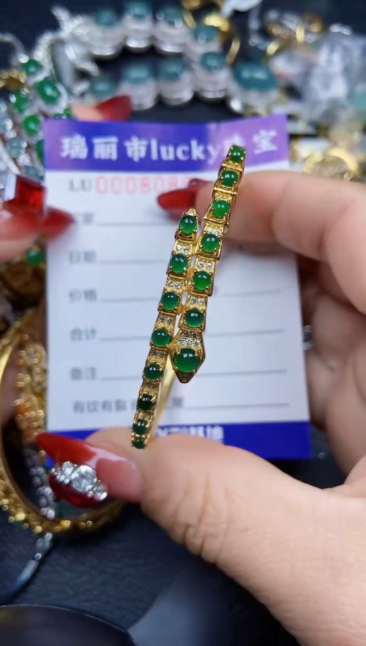 【闪购商品】翡翠颈饰银S925镶嵌8089