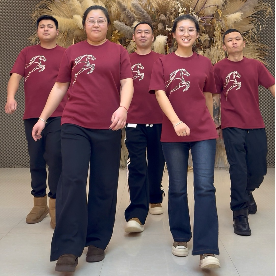 【小新小晶专属】男女同款休闲飞马圆领t恤