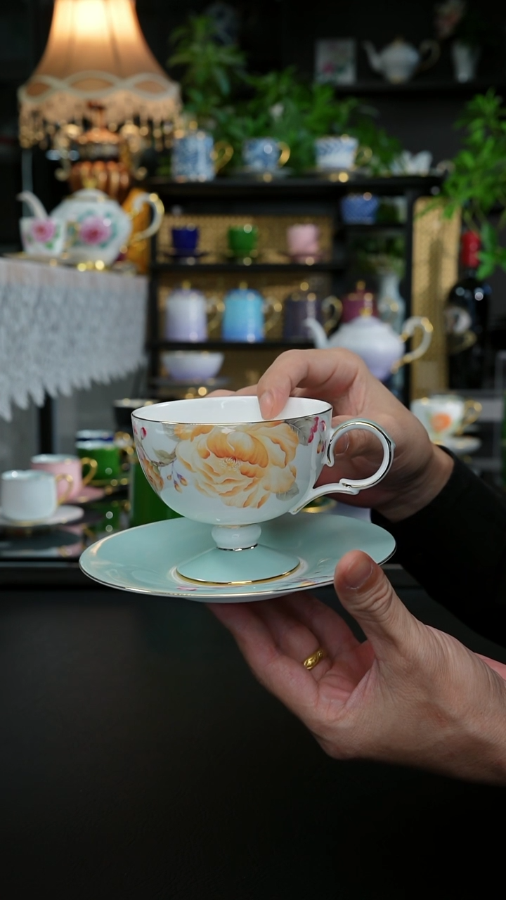 牡丹咖啡杯，，，，，