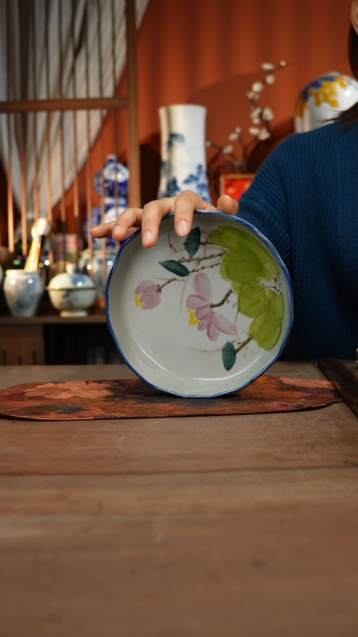 现代高温釉下彩手绘陶瓷餐具