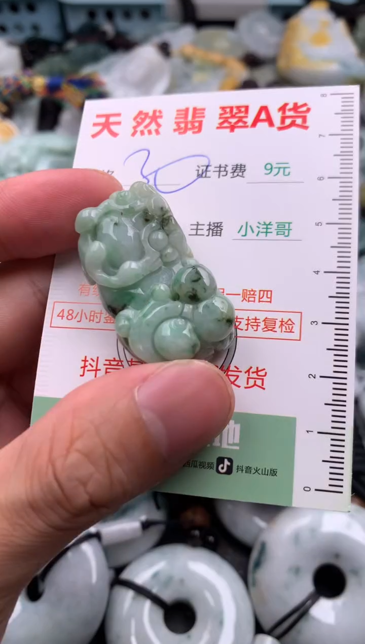 翡翠未镶嵌吊坠(不含链)1