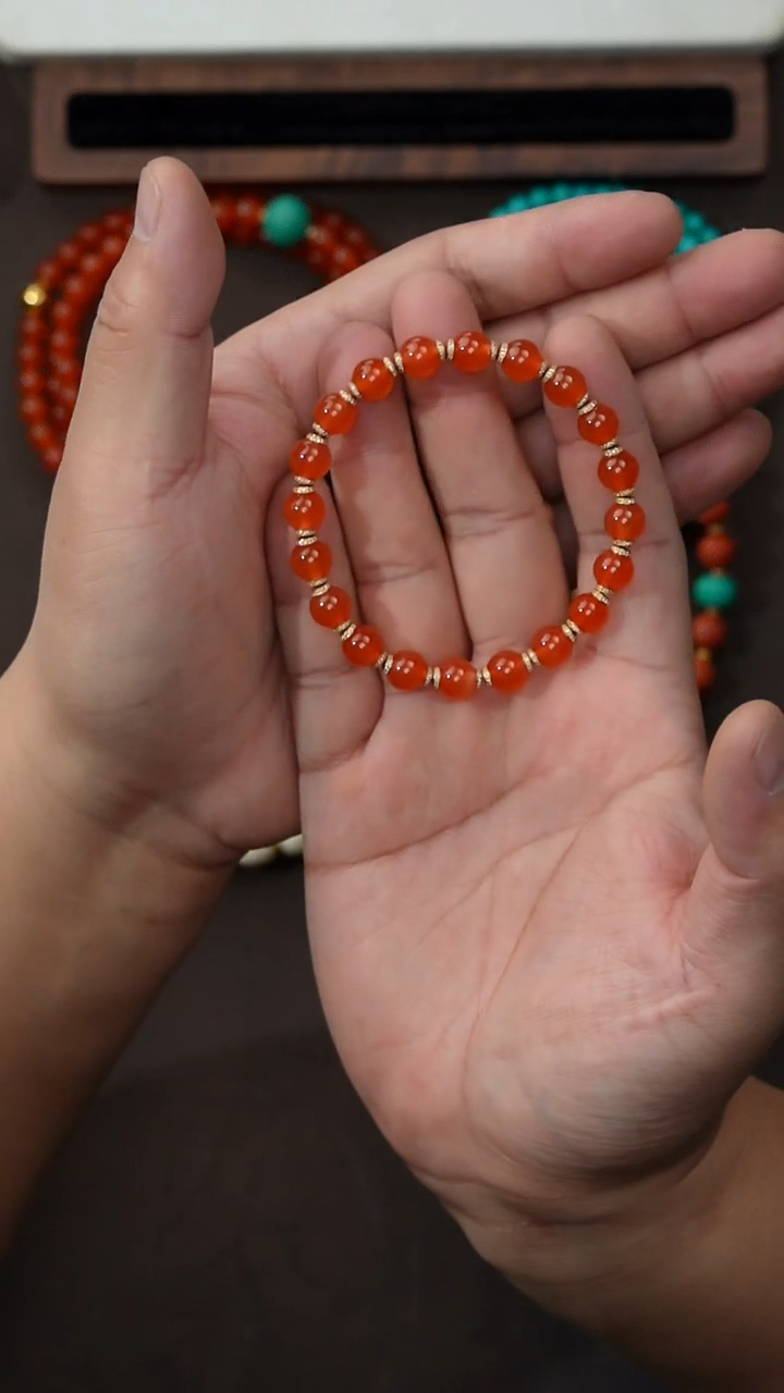 未镶嵌手串南红玛瑙南红手串