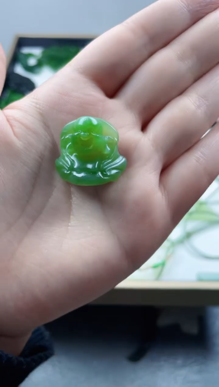 颈饰未镶嵌和田玉碧玉佛公