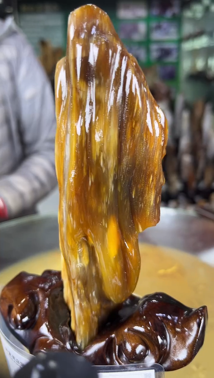 未镶嵌珠宝奇石硅化玉缅甸天然树化玉摆件