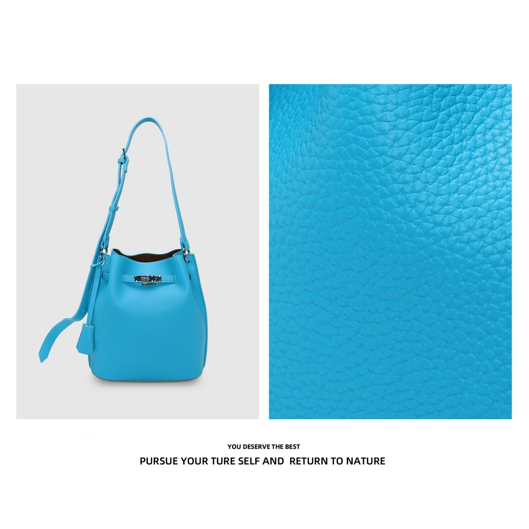 时尚轻奢潮流网红荔枝纹托特包2025夏季新款斜挎包E1110