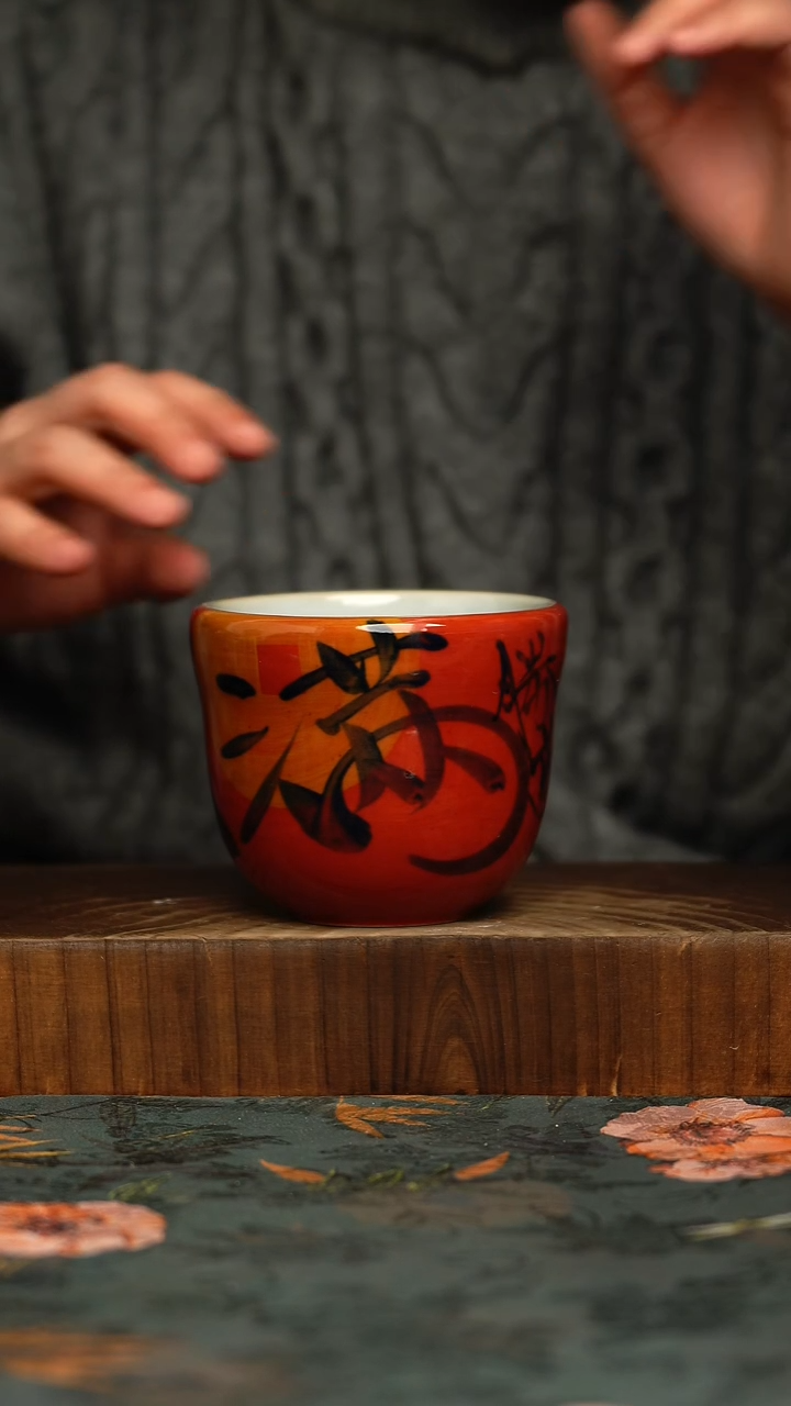 瓷片釉下彩手工手绘同款陶器