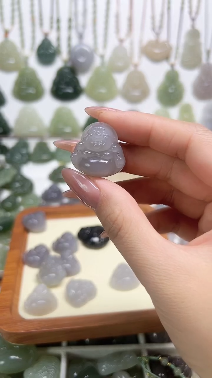 【闪购商品】和田玉（糖玉）颈饰未镶嵌紫佛公吊坠25