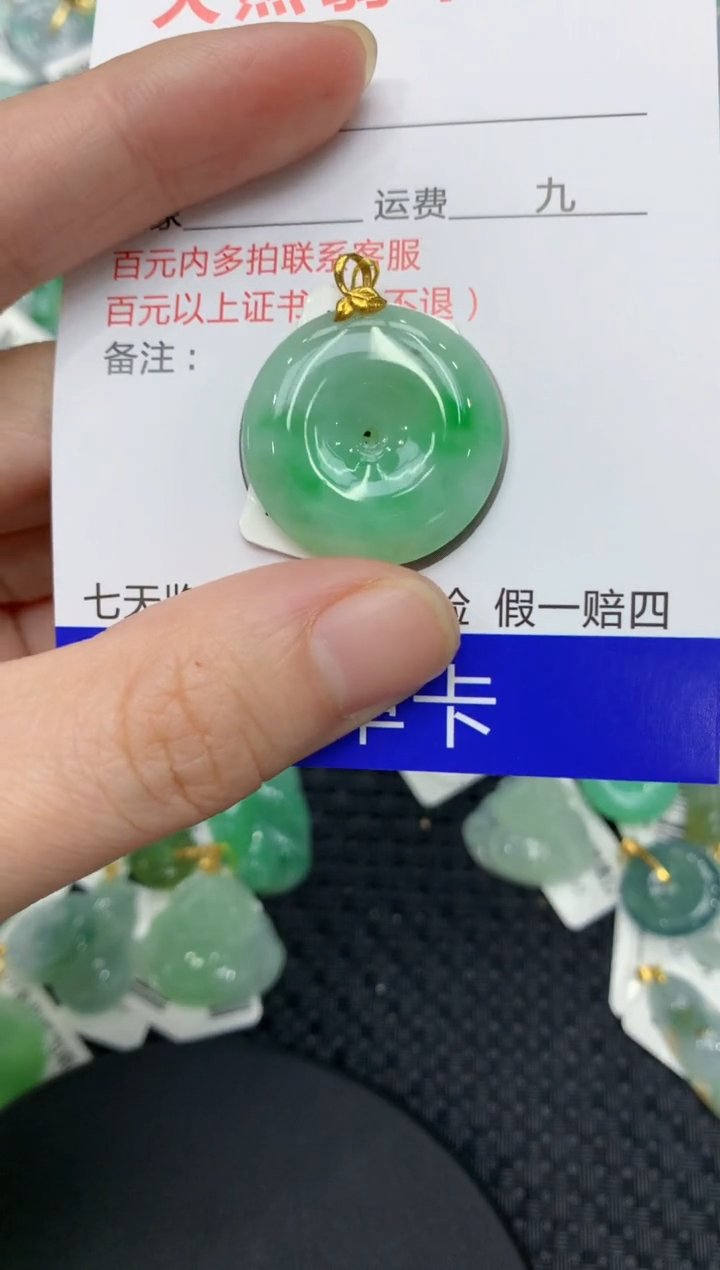 【闪购商品】翡翠颈饰18K金镶嵌111111111