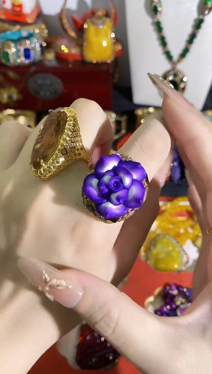 铜合金合成立方氧化锆戒指