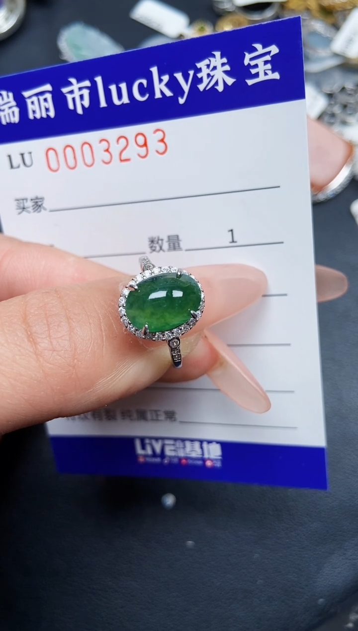 【闪购商品】翡翠颈饰银S925镶嵌3293