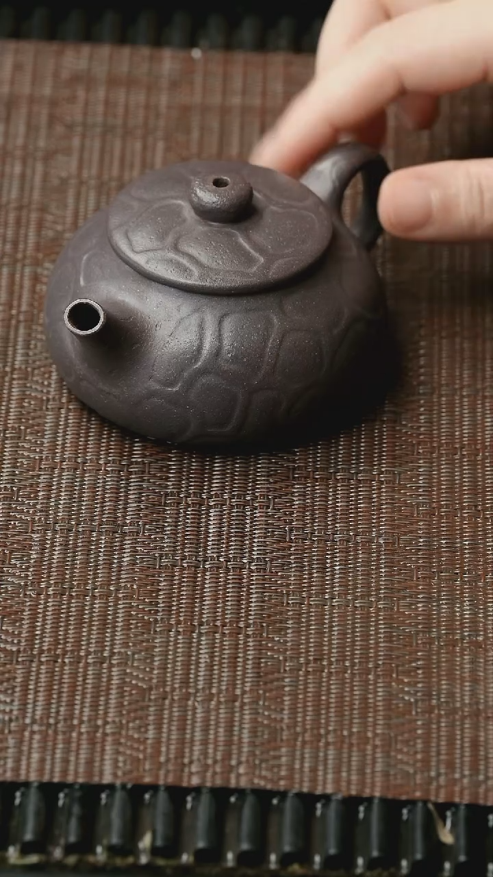 【闪购商品】紫砂茶壶五堂 守拙-天青泥-145cc