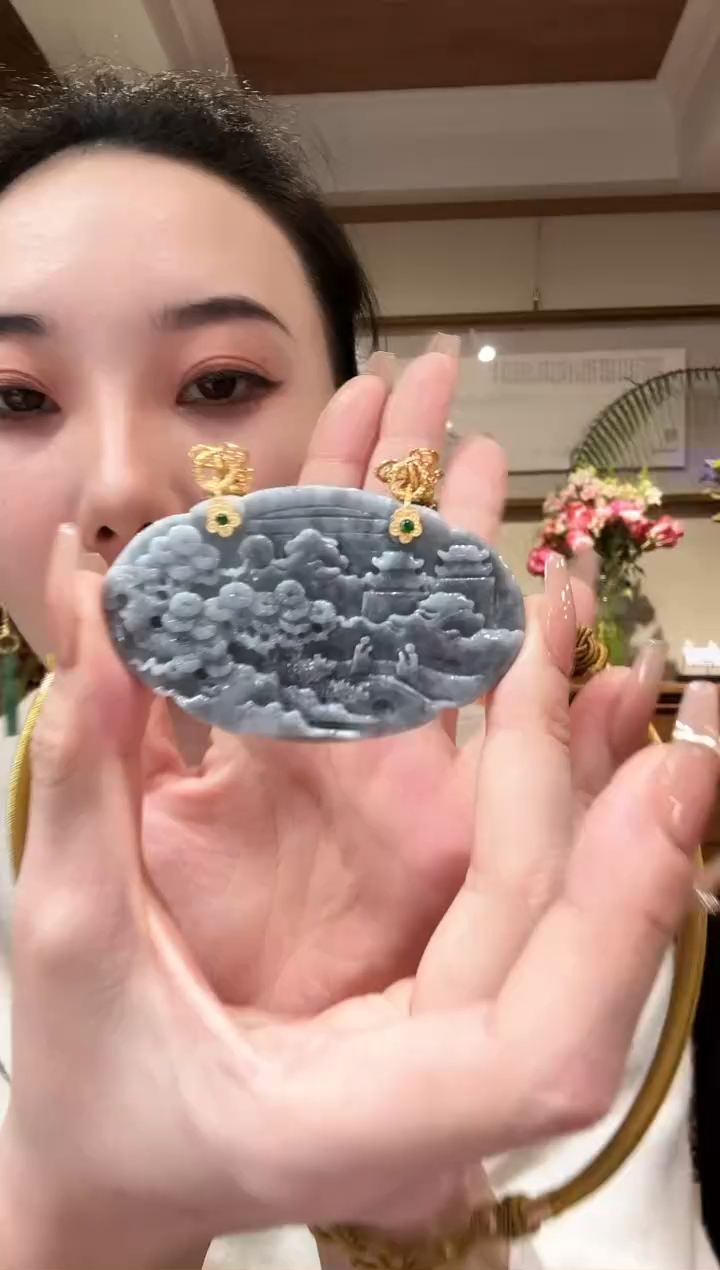 【闪购商品】翡翠颈饰未镶嵌国风