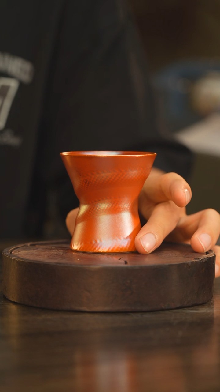 杯139柴房陶瓷柴烧底托