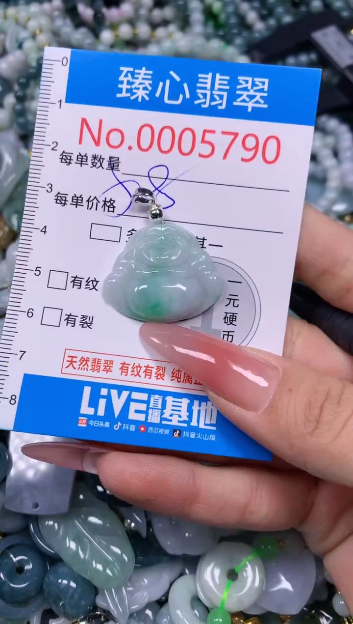 【闪购商品】翡翠颈饰未镶嵌含绳0005790