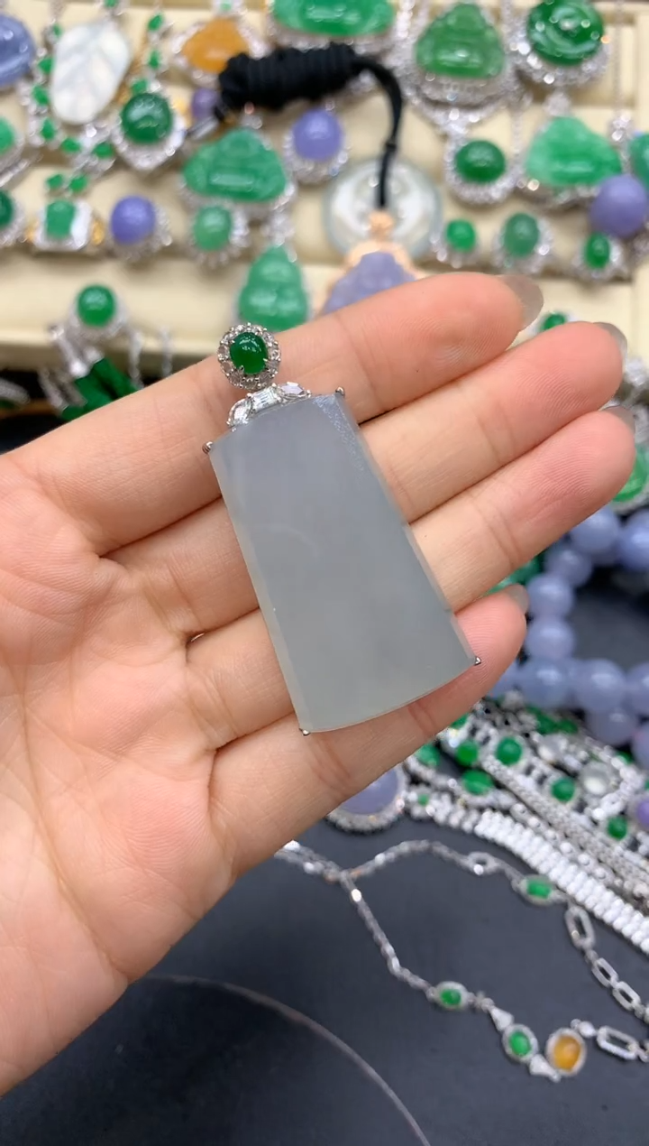 【闪购商品】翡翠颈饰18K金镶嵌514-中国好珍宝