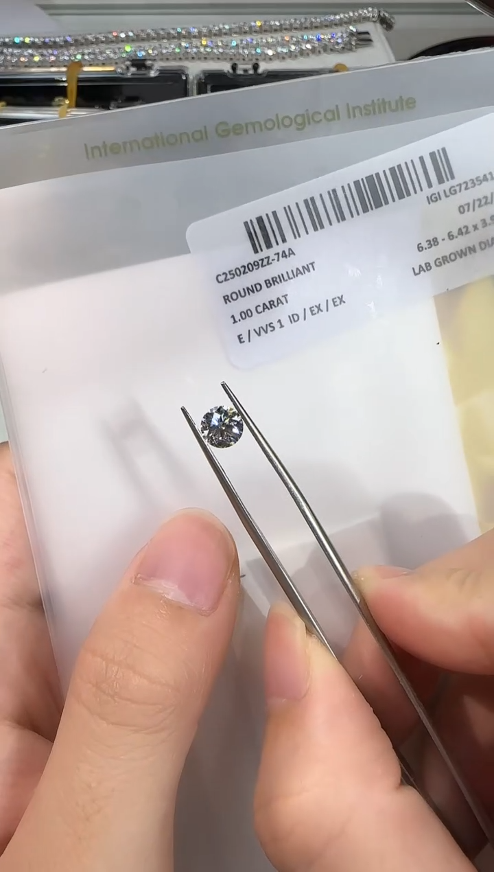 裸石实验室培育钻石@ 1ct 先鉴赏，再定制！