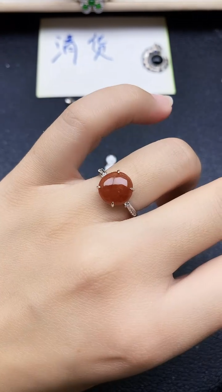 【闪购商品】翡翠戒指银S925镶嵌11111