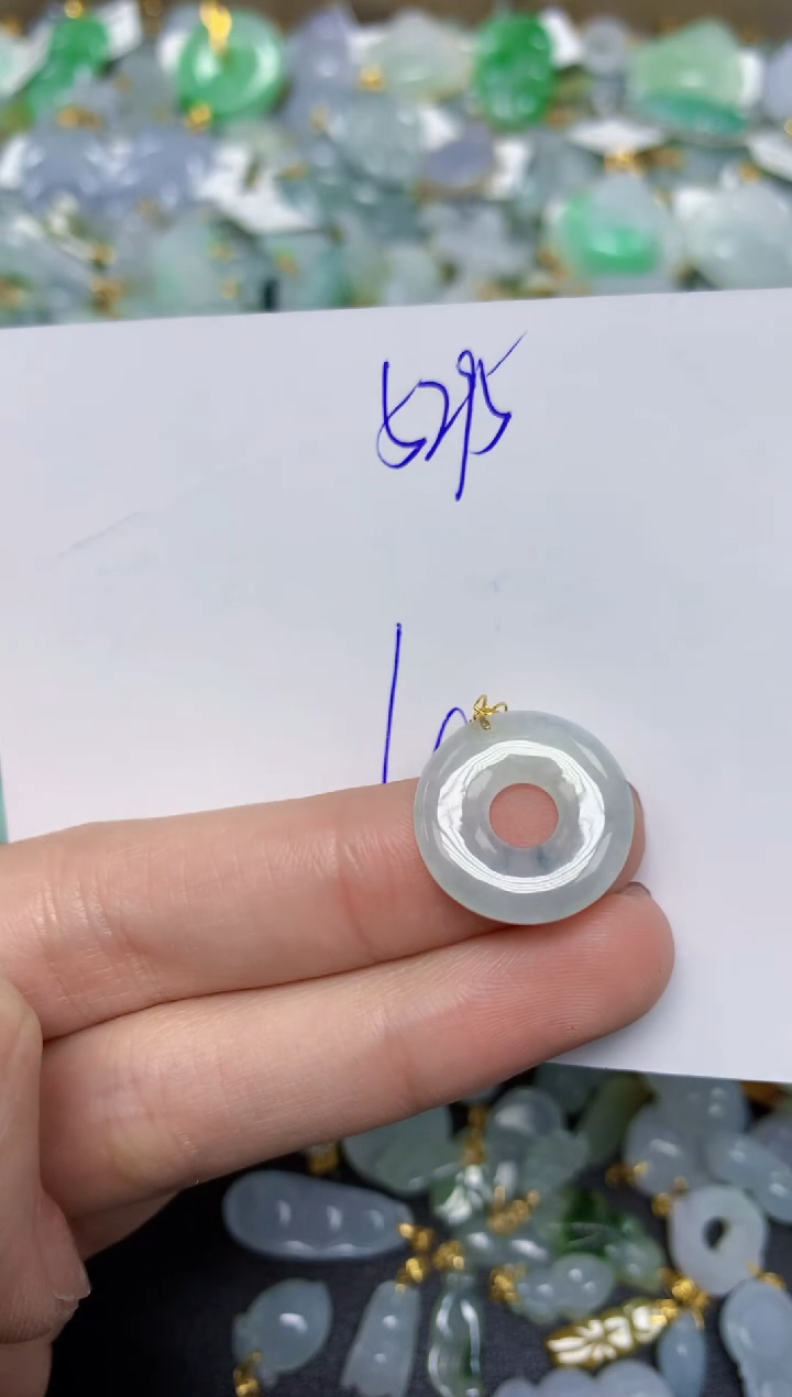 【闪购商品】翡翠颈饰18K金镶嵌 天然翡翠A货