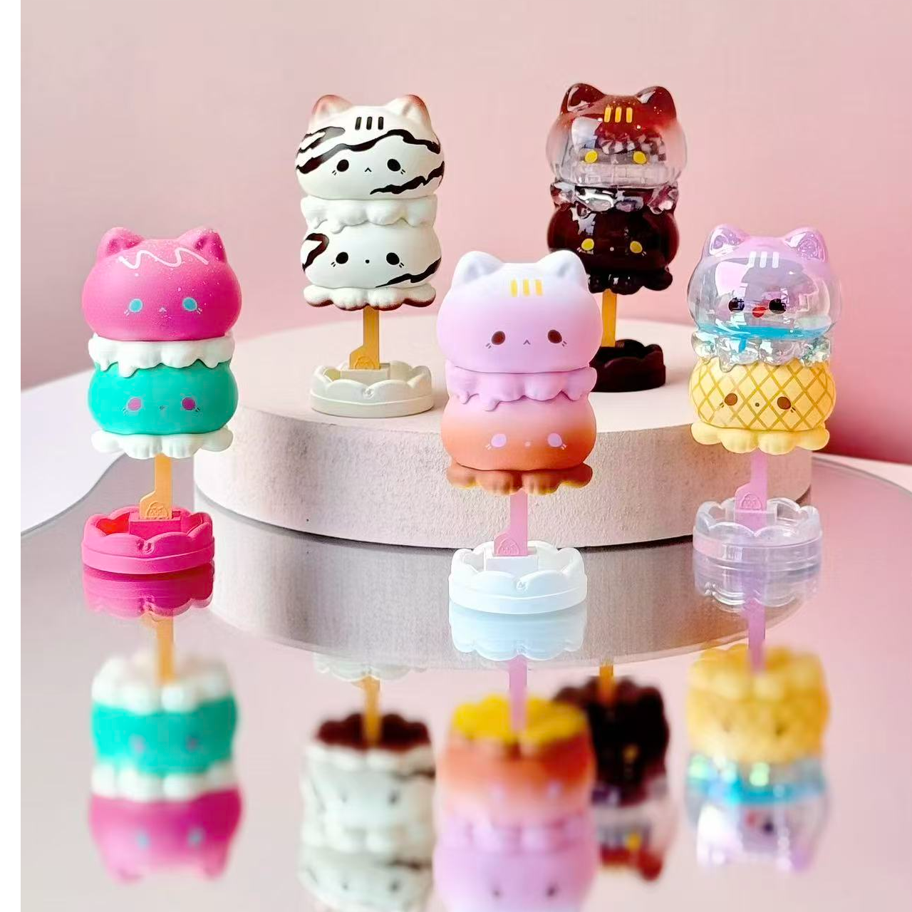 【拆袋】草莓慕斯塔-章鱼喵喵棒棒冰盲盒手办