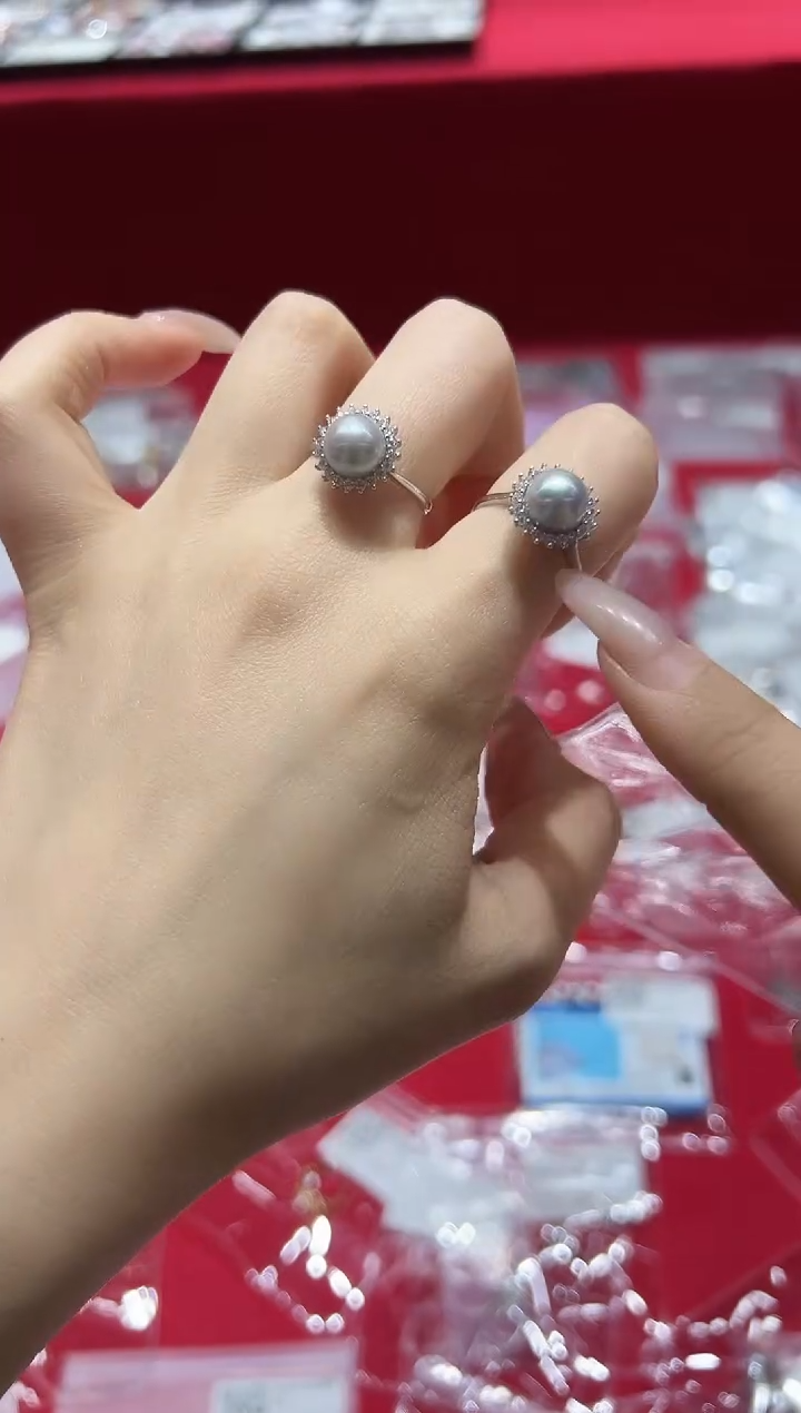 【闪购商品】海水珍珠戒指银S925镶嵌GSJ5972