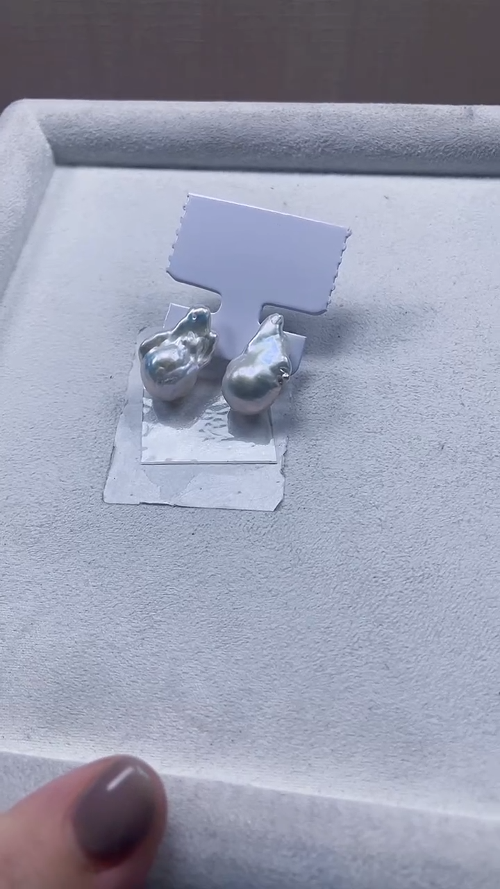 未镶嵌耳饰淡水珍珠【纯恬饰品】