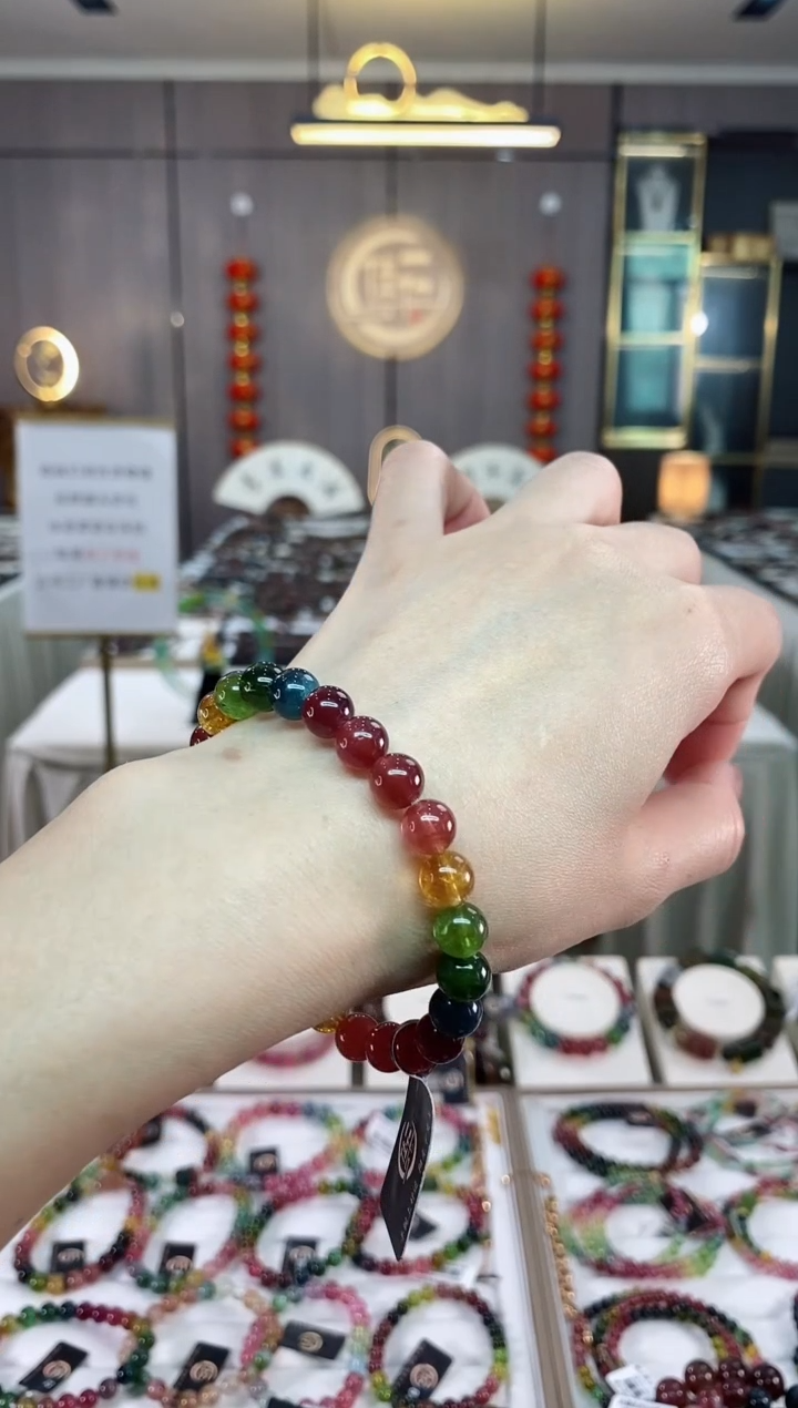 【闪购商品】碧玺单圈手串7mm+未镶嵌（多样性发一条）hon