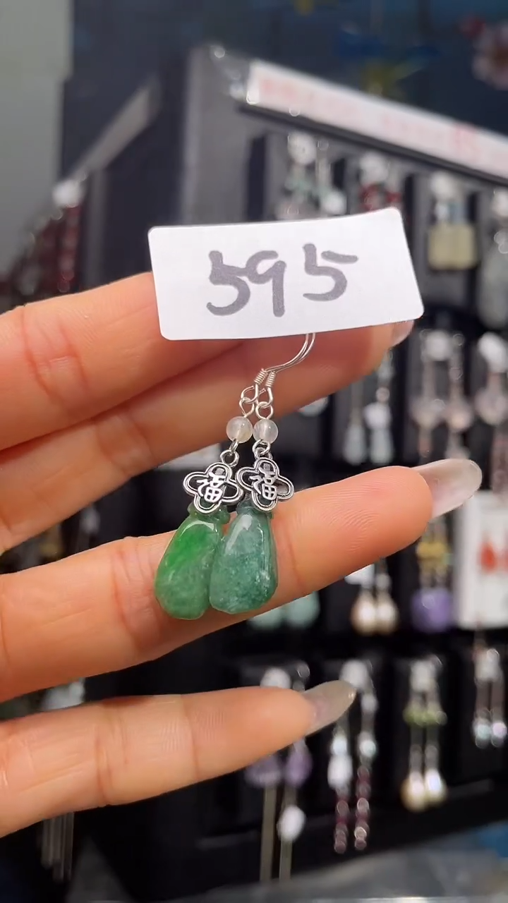 银S925镶嵌耳饰紫晶喜欢拍