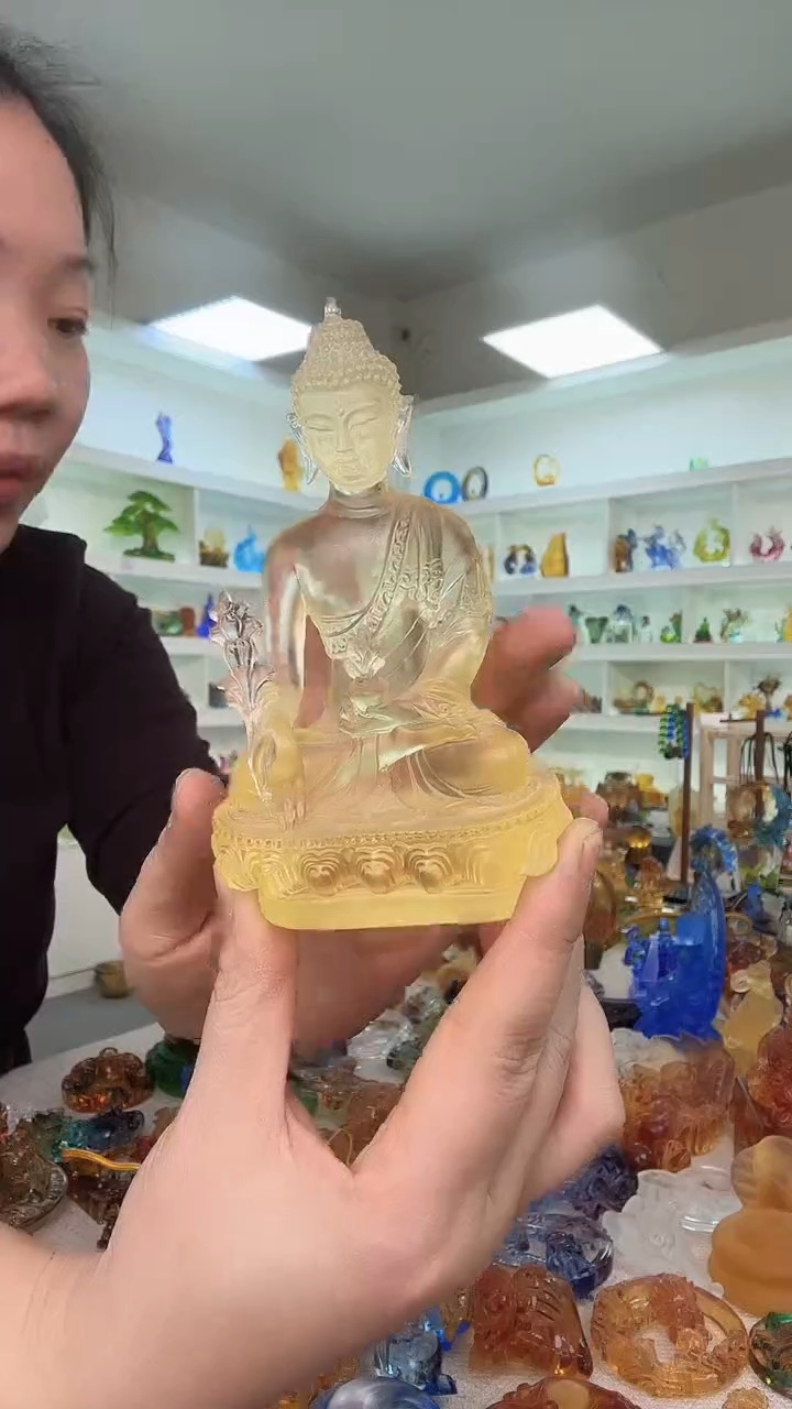 手工艺品琉璃药师佛