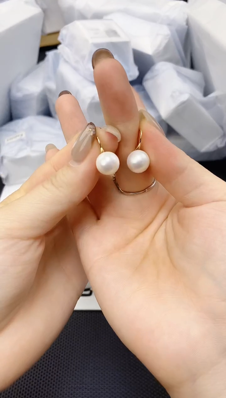 未镶嵌耳饰淡水珍珠ed1033