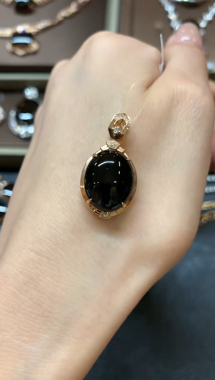 【闪购商品】翡翠吊坠(不含链)18K金镶嵌a20不退换