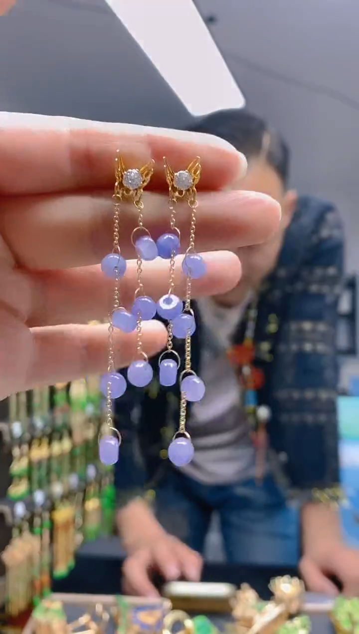 【闪购商品】翡翠耳饰合金0418翡翠耳钉