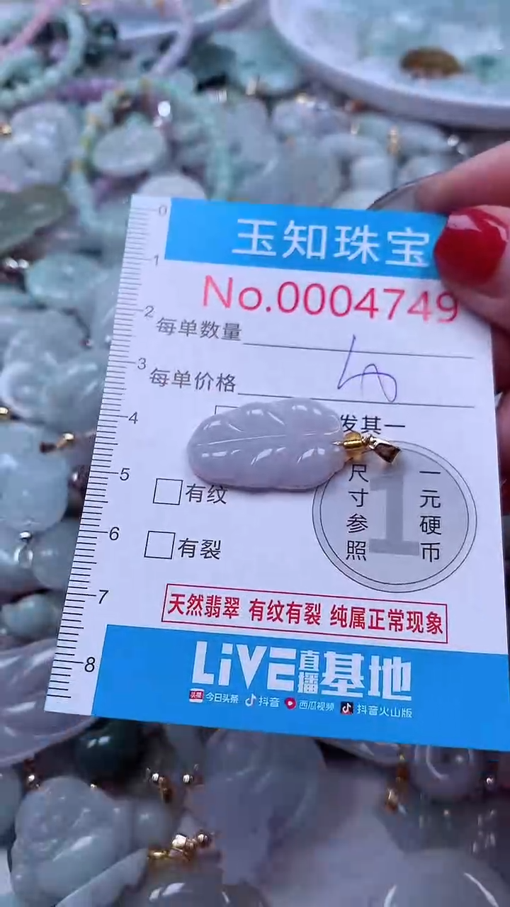 吊坠(不含链)未镶嵌翡翠4749