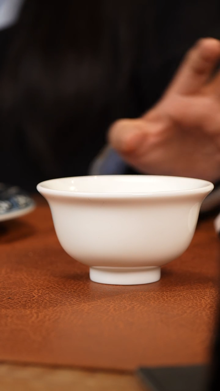 【闪购商品】杯景德镇高白泥白胎压手杯
