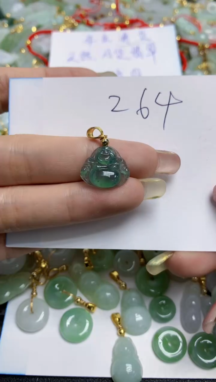 【闪购商品】翡翠颈饰合金天然翡翠A货