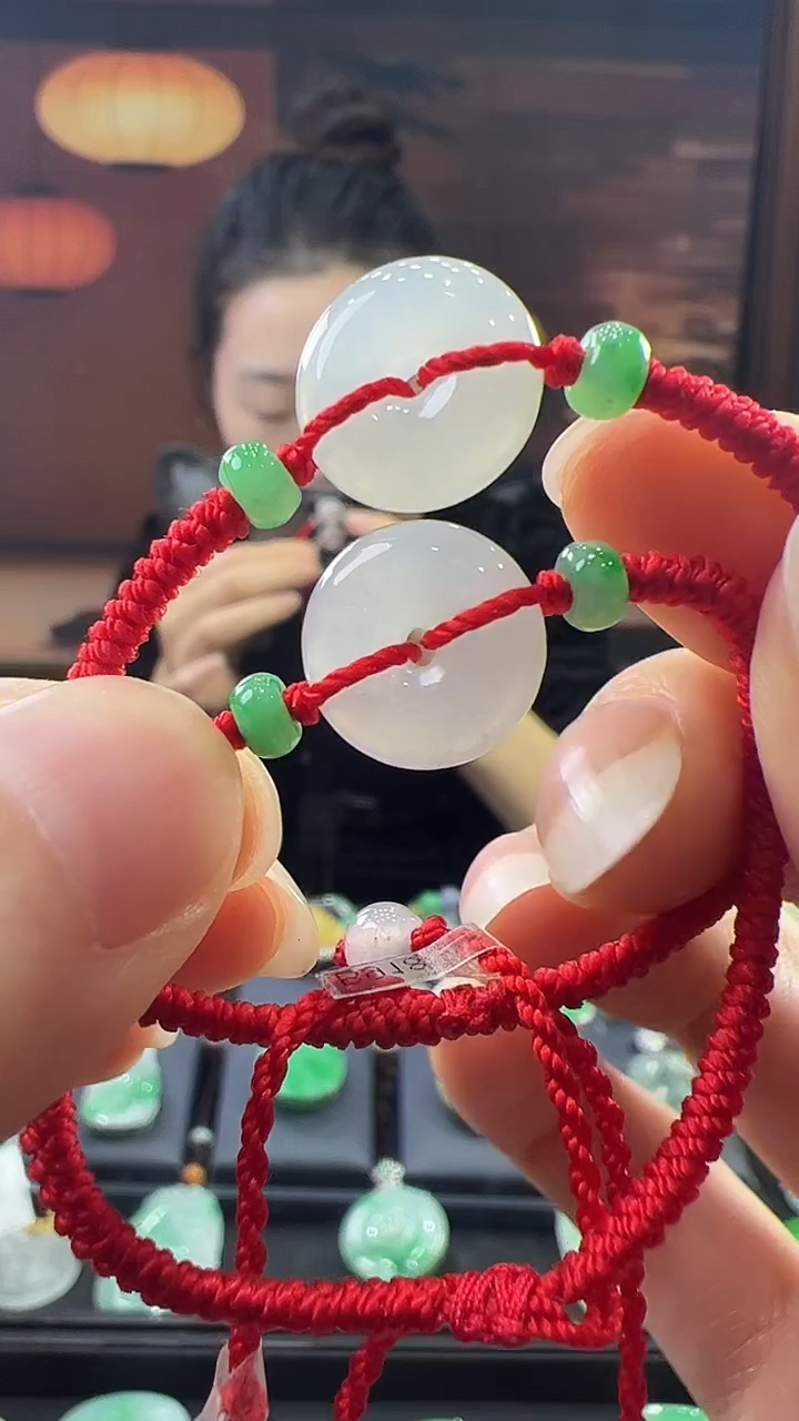 未镶嵌挂件翡翠儿童手绳（多样性发其一）