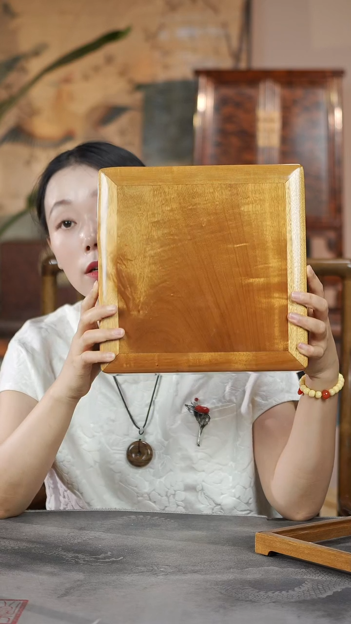 金丝楠满金丝老陈料翘头提盒2