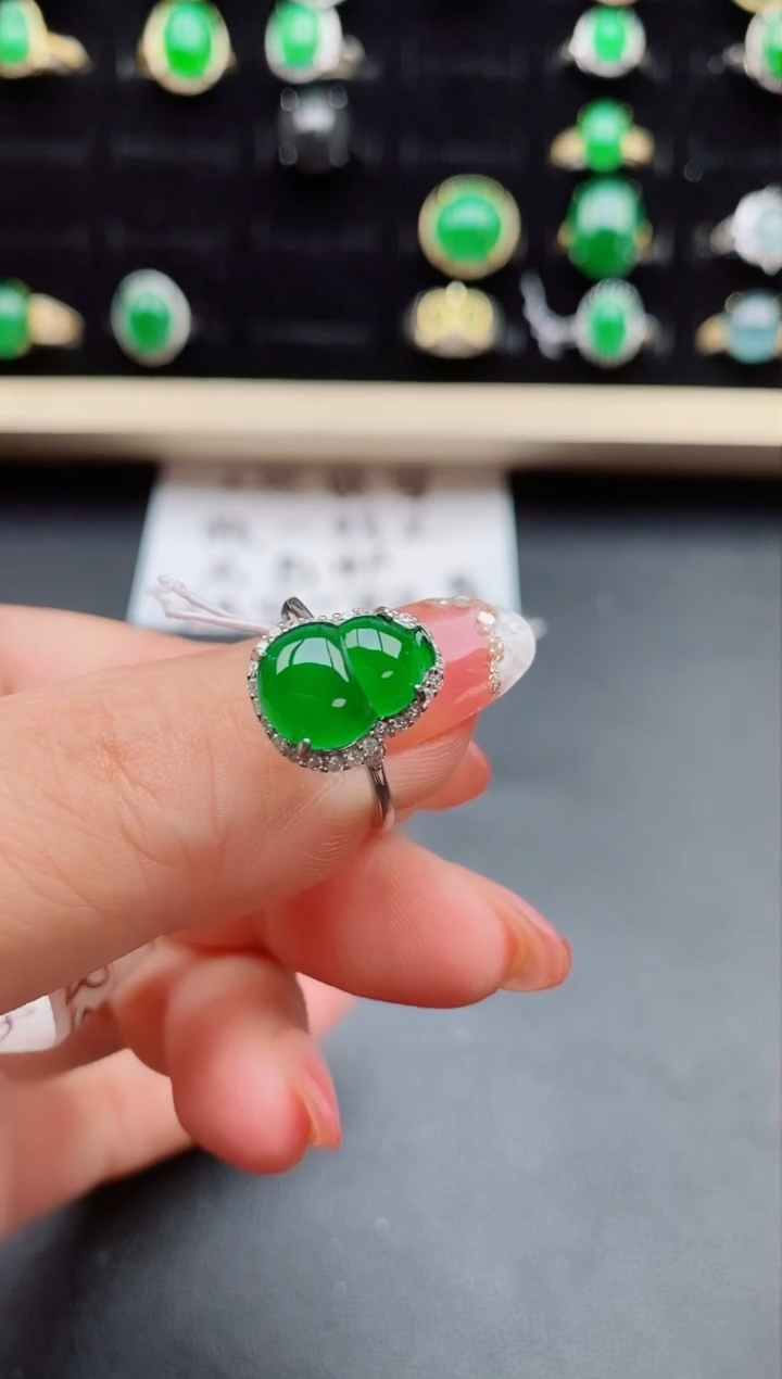 【闪购商品】翡翠戒指银S925镶嵌121212