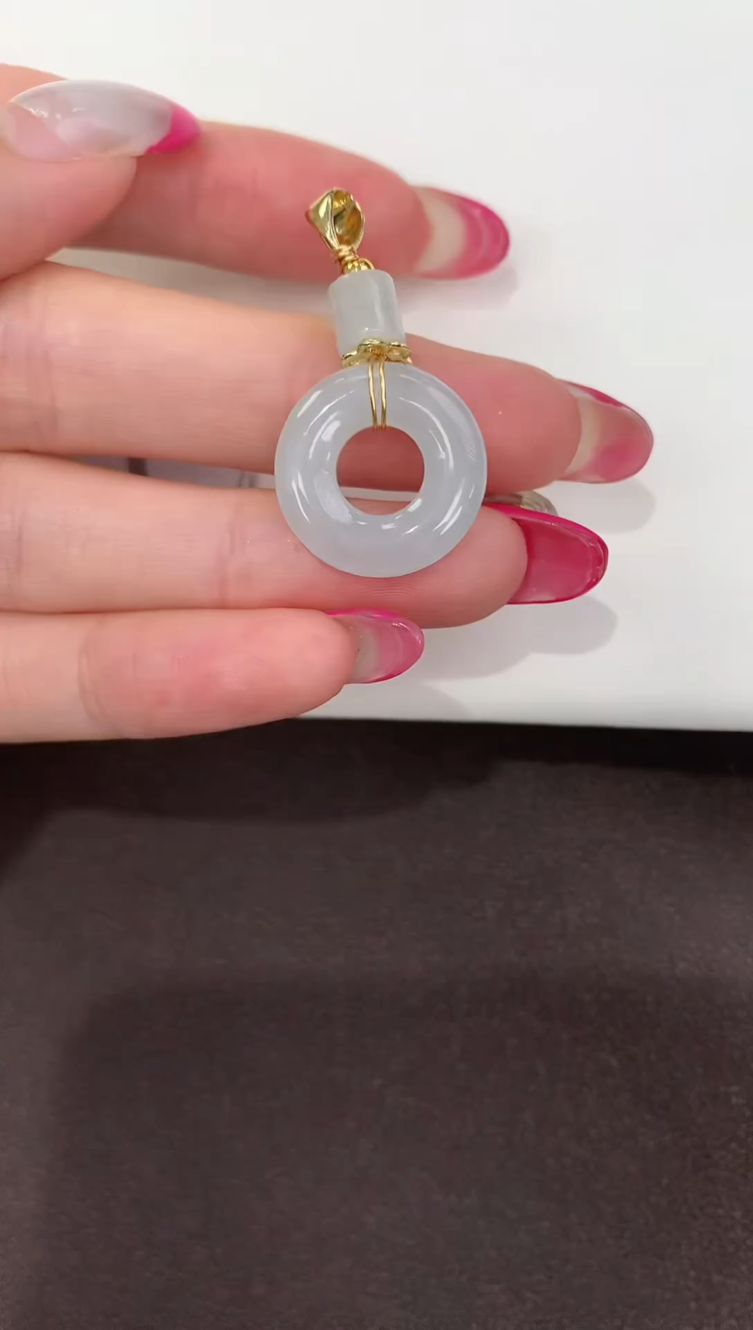 颈饰合金翡翠缅甸a货翡翠