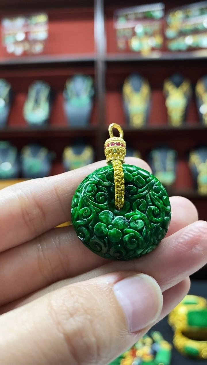 颈饰未镶嵌翡翠翡翠吊坠