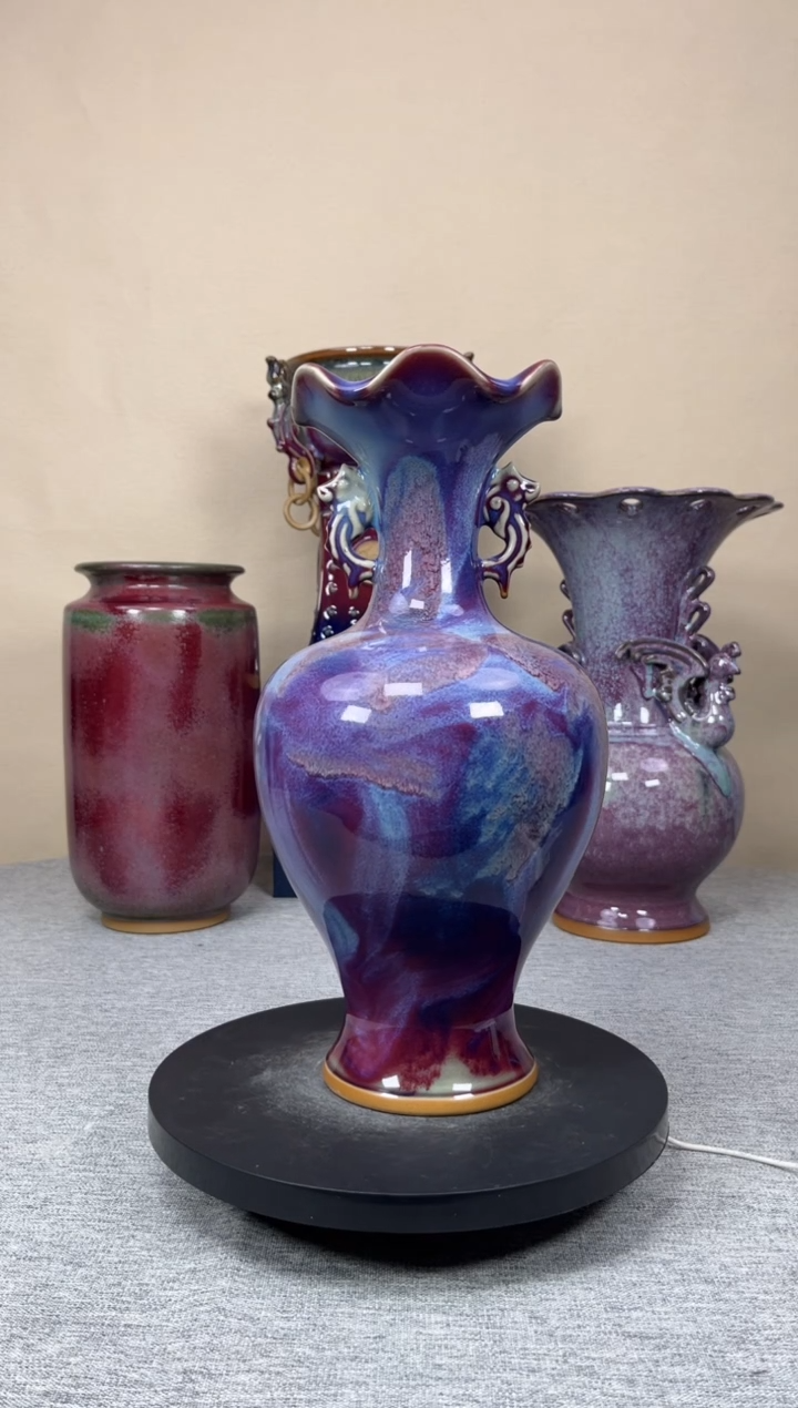 摆件陶神垕钧瓷收藏工艺品