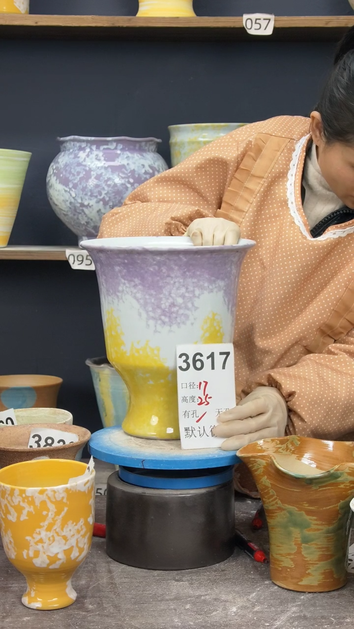 景德镇花盆默认微瑕3617【微瑕】