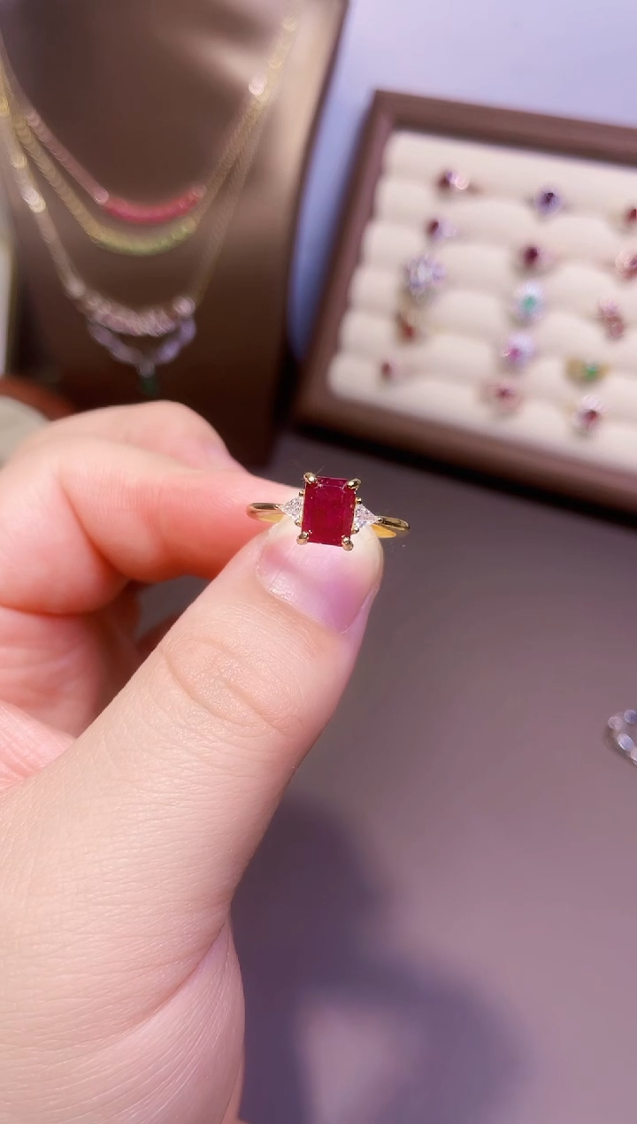 【闪购商品】红宝石戒指银S925镶嵌一枚