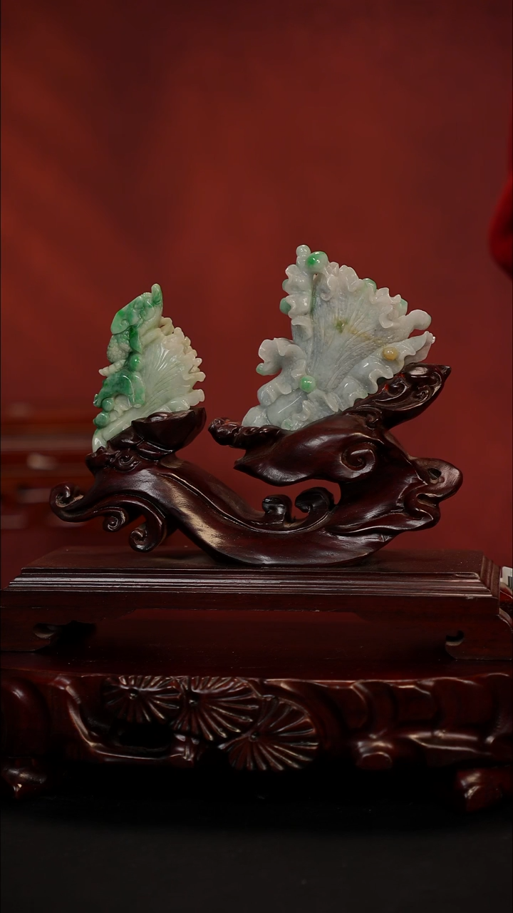 未镶嵌摆件翡翠白菜