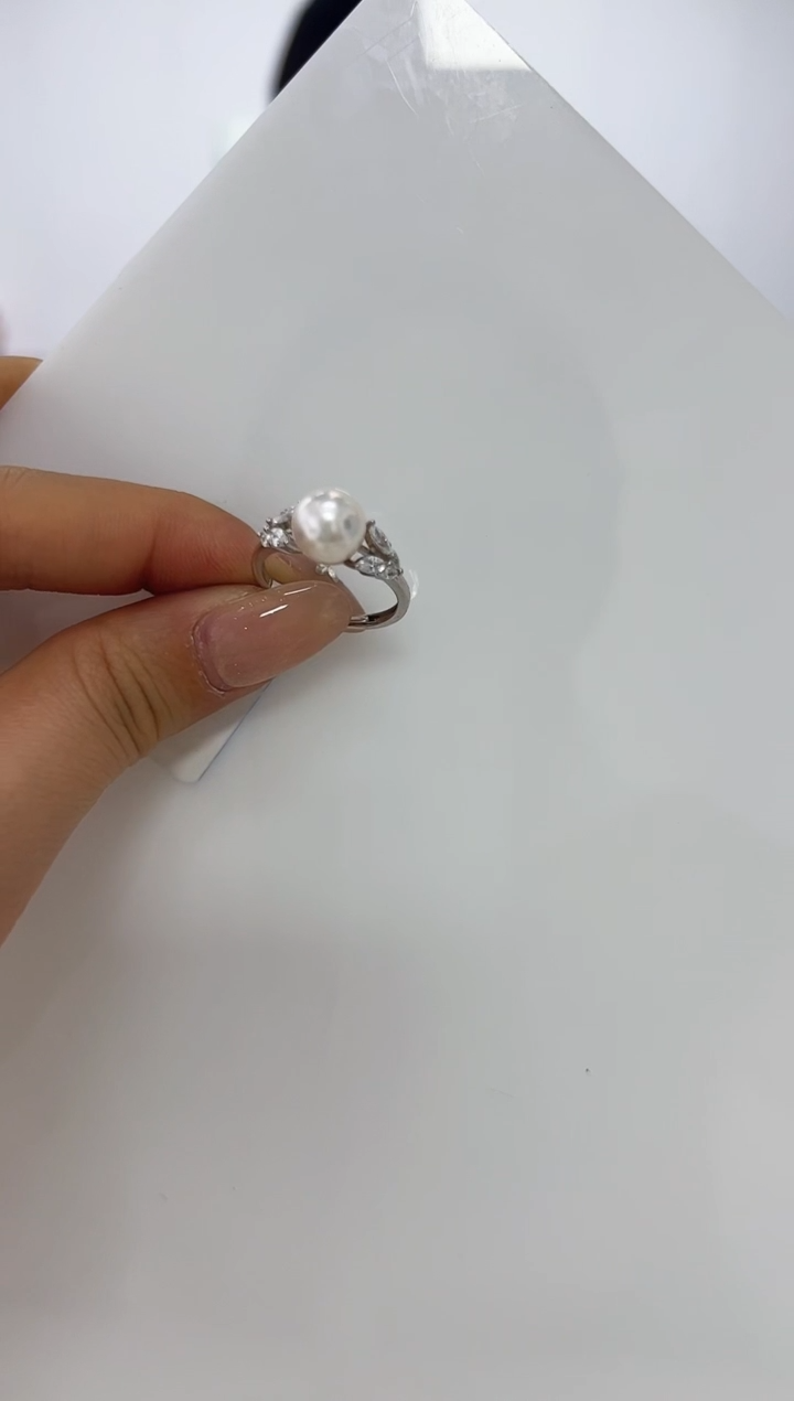 【闪购商品】海水珍珠DA银S925镶嵌c910 戒指8