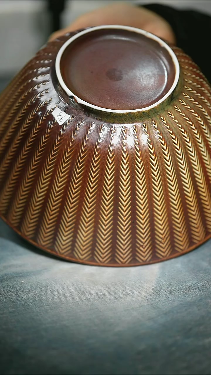 【闪购商品】碗浪鬼柴烧釉绘柴烧